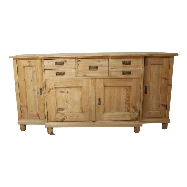 Rustic Wooden Sideboard For Sale