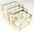 Fine Polished Brass Glass Mirrored Frames Tops Nesting Side Tables Stands Redone For Sale - Image 15 of 16