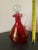 Victorian Cranberry Crackled Glass Decanter With Round Stopper For Sale - Image 9 of 12