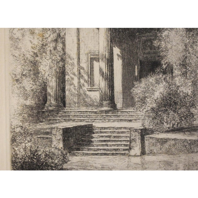 Paper Playmakers' Theatre - Unc Chapel Hill Etching by Louis Orr, 1939-1952 For Sale - Image 7 of 9