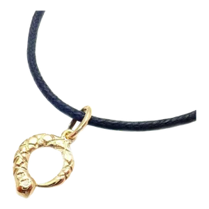 Temple St Clair 18k Snake Serpent Charm Cord Bracelet