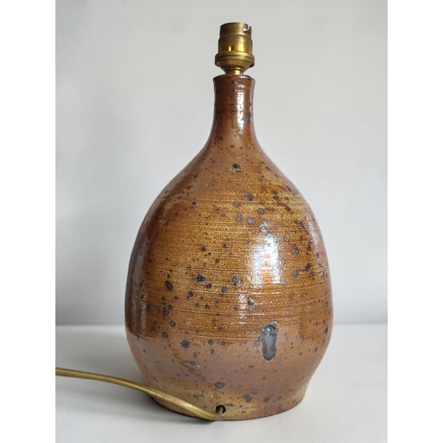 Pyrite Stoneware Lamp by Bodin La Borne, 1970s For Sale - Image 4 of 10