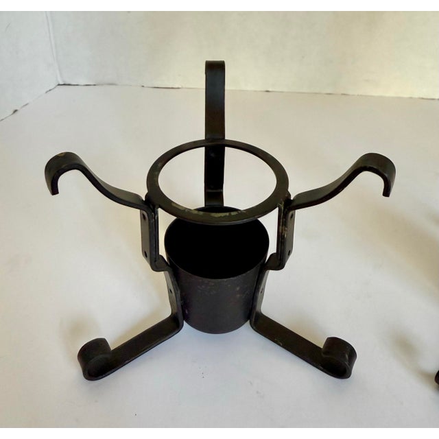 Set of 3 Pyrex for Silex Coffee Syrup Carafes With Warmer Stands For Sale - Image 10 of 10