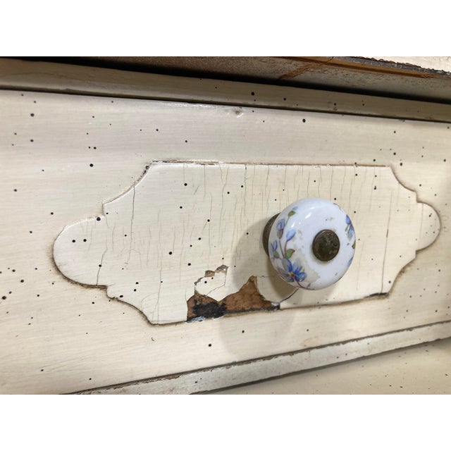 Early 20th Century Cream and Pale Blue Spinet Writing Desk For Sale - Image 18 of 18