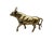 Metal Stock Market Bull Figurine in Brass For Sale - Image 7 of 11