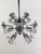 Space Age Chrome Chandelier in Crystal Glass Optic Lens by Oscar Torlasco, 1970s For Sale - Image 9 of 18