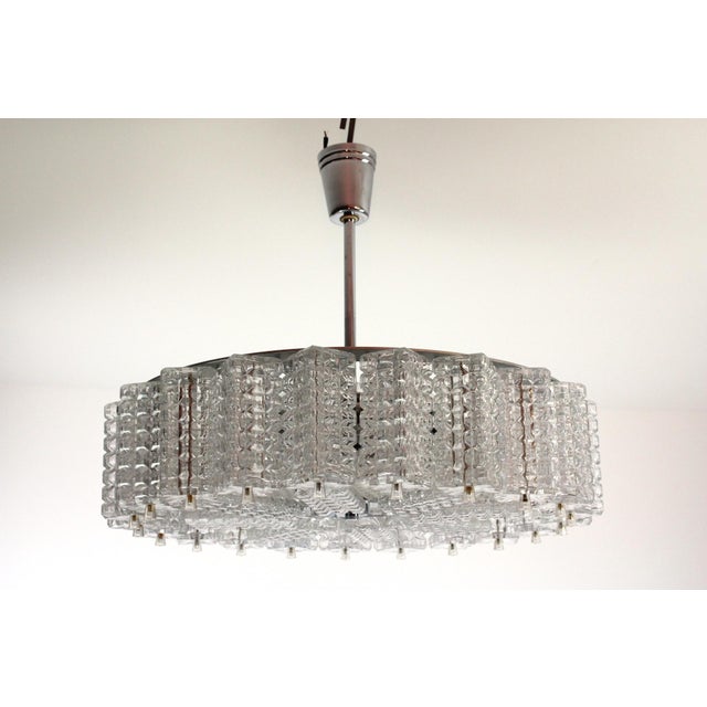 Chandelier from Stölzle, 1960s For Sale - Image 4 of 14