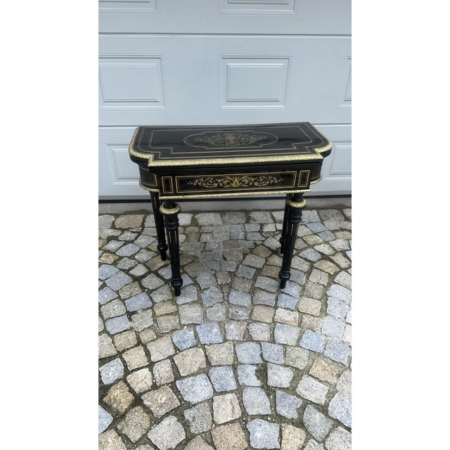 Antique Napoleon III Game Table, 1860 For Sale - Image 18 of 18