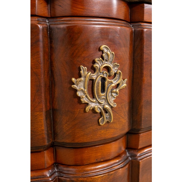 Hickory Chair Co French Cherry Marble Top Commode Chest For Sale - Image 9 of 17