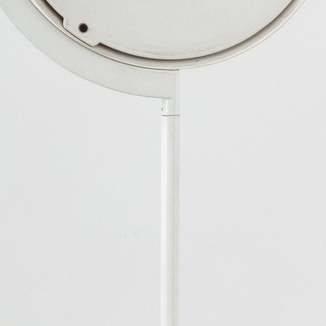 Early 21st Century Postmodern White Enameled Metal Floor Lamp For Sale - Image 5 of 6