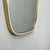Large Oblong Wall Mirror with Brass Frame, 1950s For Sale - Image 4 of 5