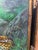 Vintage Oil on Canvas Leopard in Tropical Landscape, Ornate Gilt Frame For Sale - Image 4 of 7