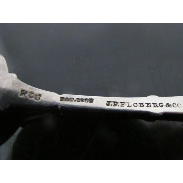 Gorham Antique Gorham Sterling Silver Medallion 1864 Master Salt Spoon For Sale - Image 4 of 6