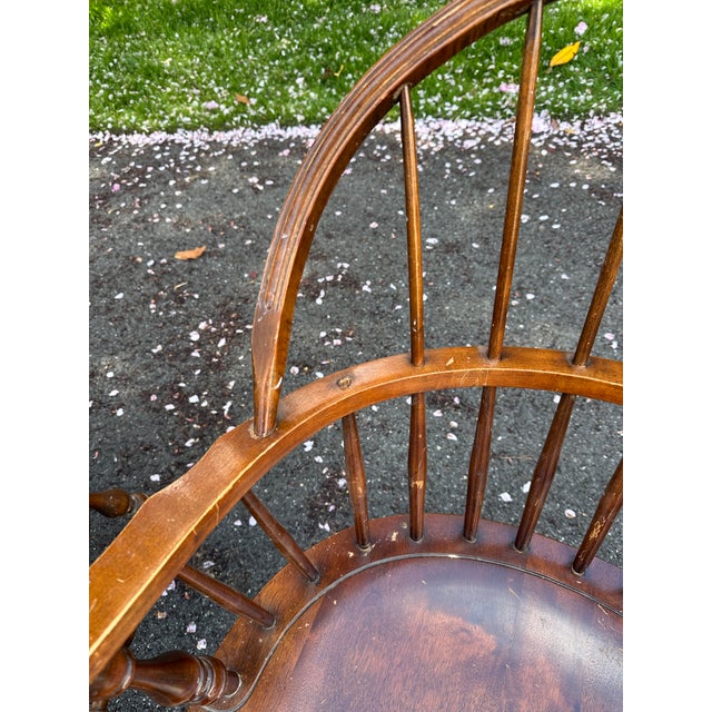 Wood Rare Set of 5 Nichols and Stone Windsor Chairs For Sale - Image 7 of 8
