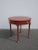 Baker Furniture Company Vintage Queen Anne Style Round Mahogany Side Table by Baker Furniture Co. For Sale - Image 4 of 13