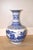 1930s 1930s Large Blue White Globular Vase Landscape Pavilions Apocryphal Six-Character Mark For Sale - Image 5 of 14