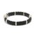 Early 21st Century Lagos Caviar .28ctw Diamond & Black Ceramic Bead Bracelet, Sterling Silver For Sale - Image 5 of 8
