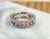 1990s 1990s 14k Gold Multi-Color Sapphire Princess Cut and Diamond Eternity Ring Band, Size 6 For Sale - Image 5 of 7