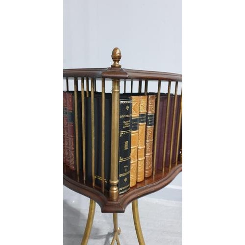 Vintage Revolving Bookcase For Sale - Image 4 of 9