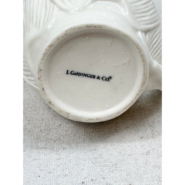 Ceramic Vintage Godinger Floral Pitcher For Sale - Image 7 of 7