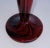 Modern Vintage 1930’s Czech Kralik Red an Black Swirl Art Glass Candlesticks Pair For Sale - Image 3 of 5