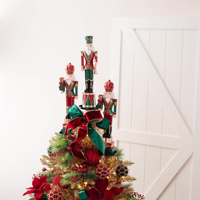 Contemporary Metal Triple Tree Topper Platform 36"H For Sale - Image 3 of 4