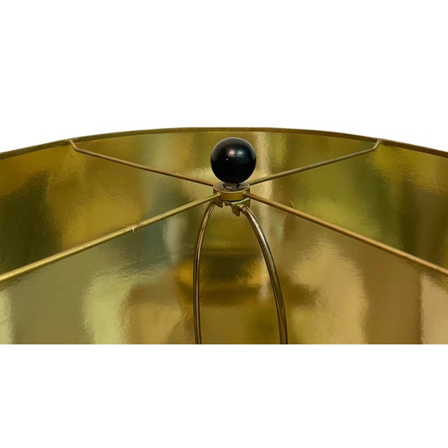 Art Deco 1970s Chrome and Brass “Skyscraper” Lamp For Sale - Image 3 of 5
