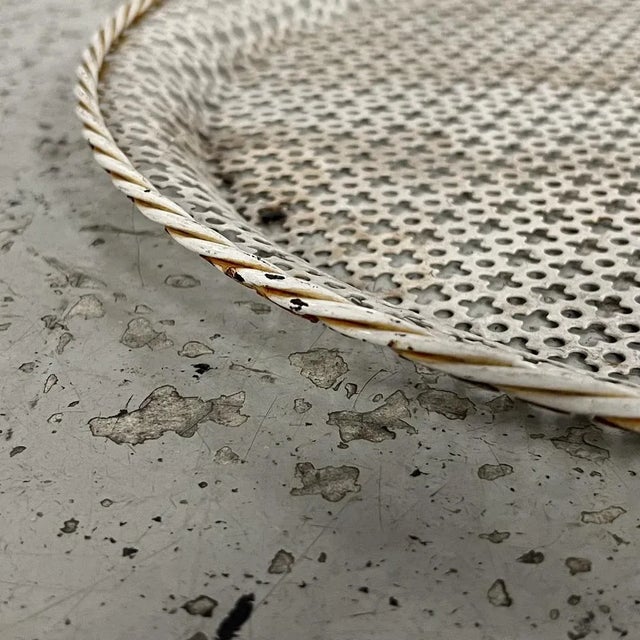 White Metal Tray attributed to Mathieu Matégot, France, 1950s For Sale - Image 8 of 10