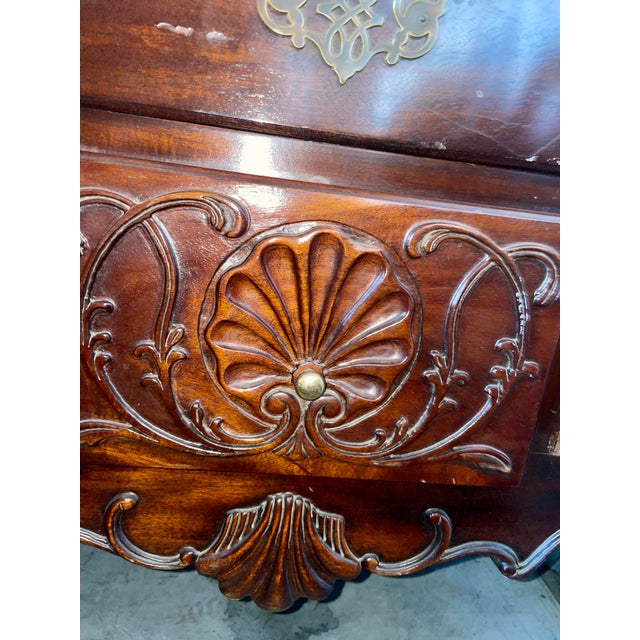 Brown Late 20th Century Councill Craftsmen Chippendale Revival Mahogany Lowboy Chest With Ball-and-Claw Feet For Sale - Image 8 of 10