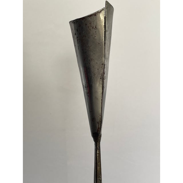 Pair of Belltrees Forge Tall Hand-Forged Pinecone Candlesticks / Scottish Artisan Blacksmith For Sale - Image 16 of 17