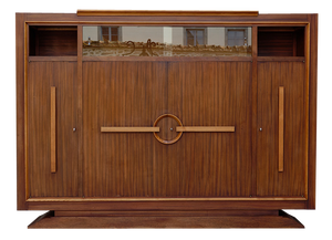 Modernist Art Deco Bookcase / Cabinet attributed to Auguste Vallin, France, 1930s