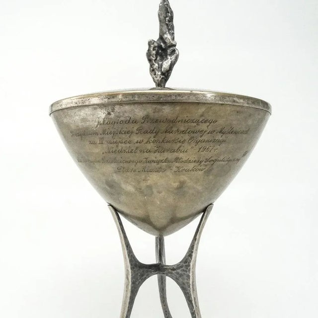 Metal Postmodern Polish Candyer from Imago Artis, Poland, 1960s For Sale - Image 7 of 10