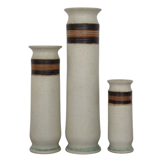 Vintage Vases by Bruno Gambone, 1970s, Set of 3 For Sale