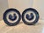 Blue Pair of Antique Staffordshire Blue and White Plates For Sale - Image 8 of 10