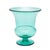 Blown green calyx krater urn form vase by the Blenko Glass Co. This is an early Blenko piece, style number 428L. The base...