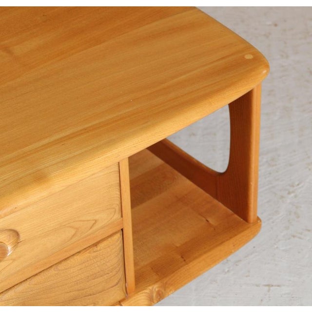Mid-Century Pandora's Box Side Table in Beech and Elm from Ercol, 1970s For Sale - Image 4 of 13