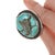 Contemporary sz9 Large Vintage Navajo turquoise nugget ring in silver For Sale - Image 3 of 10