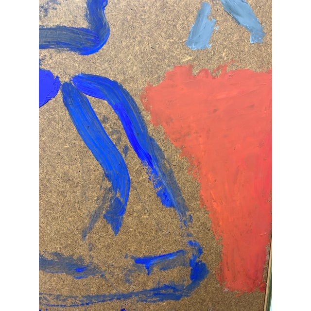 1960s Figurative Oil Painting "Crossed Arms" For Sale - Image 4 of 8