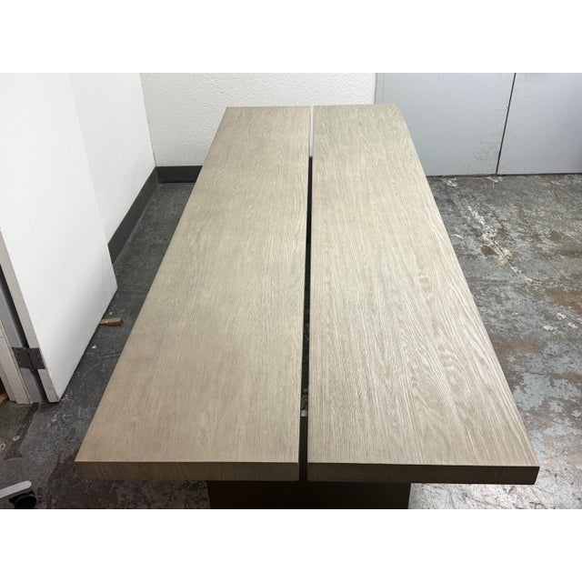 2020s Restoration Hardware Channel Rectangular Dining Table For Sale - Image 5 of 12