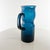 1960s Sculptural Murano Blue Art Glass Modern Pitcher For Sale - Image 9 of 12