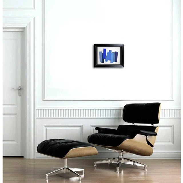 Original color Albers Silkscreen Limited Edition "V-3a". Plate Size: 27x21.8cm. Frame Size: 18 x 15in. The colors are part...