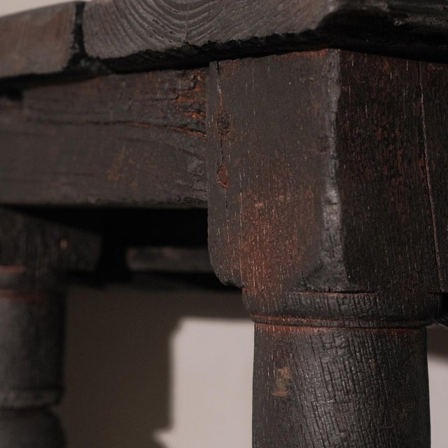 Console Table with Shou Sugi Ban Finish, 1960s For Sale - Image 6 of 11