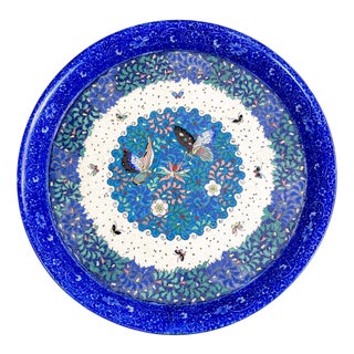 Japanese Meiji Porcelain and Cloisonné Enamel Dish For Sale