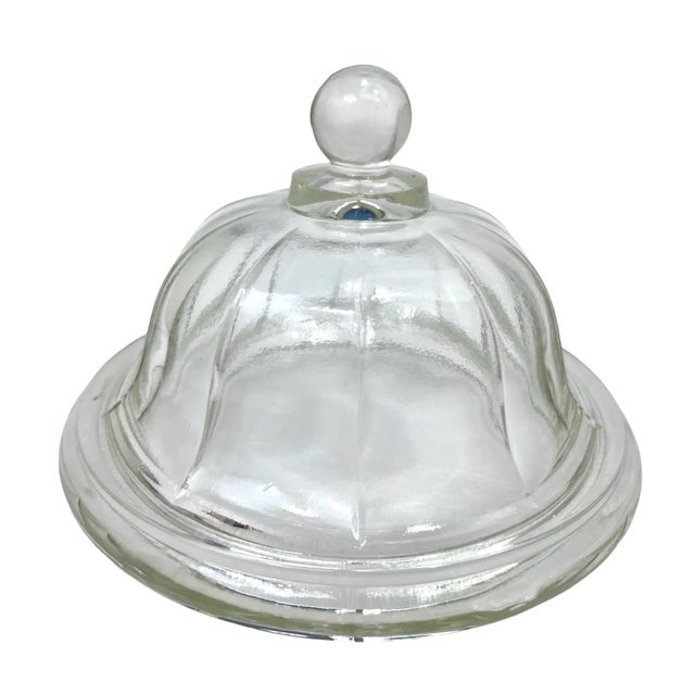 Indiana Glass Company 1950s Glass Biscuit Jar With Lid For Sale - Image 4 of 5