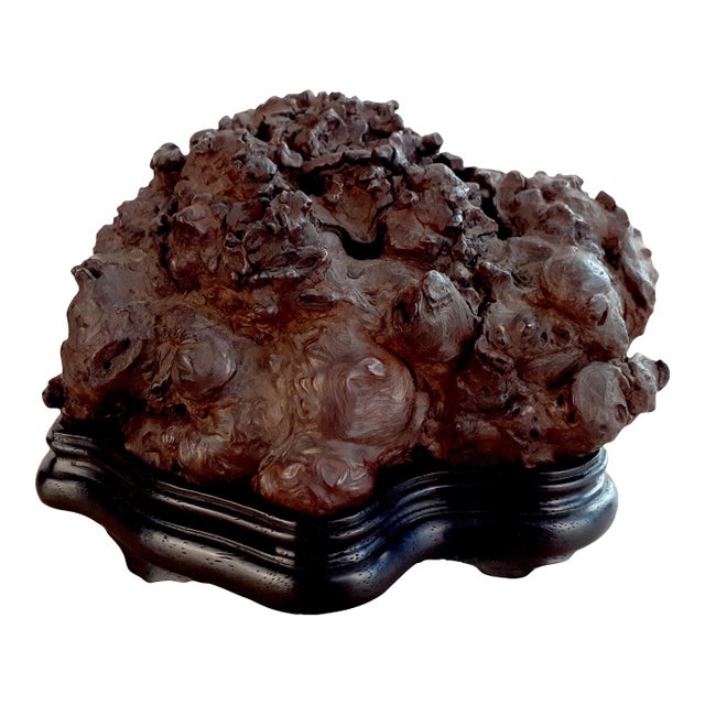 Early 20th Century Chinese Burlwood Censer For Sale