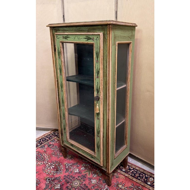 Venetian Painted Wooden Display Case, 1920s For Sale - Image 4 of 5