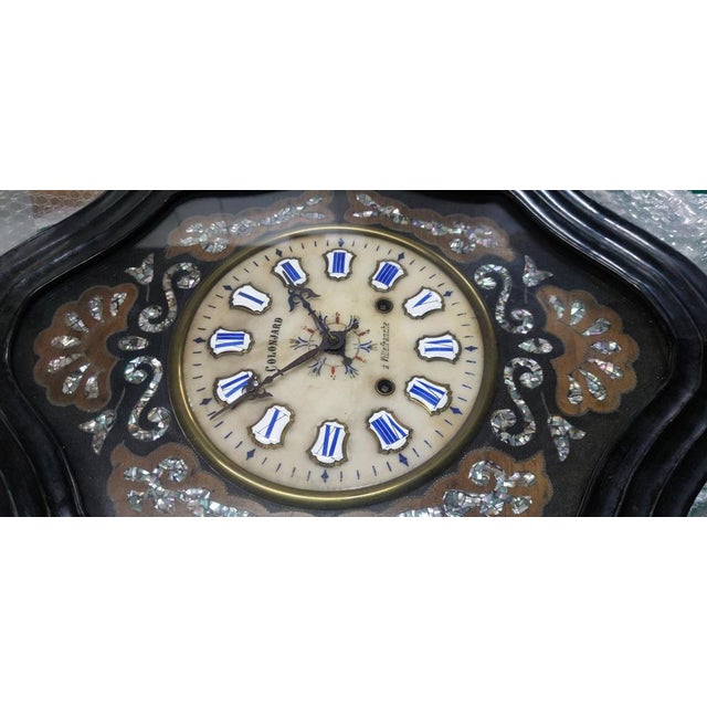 Vintage Wall Clock in Wood For Sale - Image 11 of 18