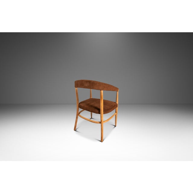 Mid-Century Modern Bentwood Lounge Chair / Armchair in Suede & Maple in the Manner of Lawrence Peabody / Thonet, Usa, C. 1950s For Sale - Image 9 of 18