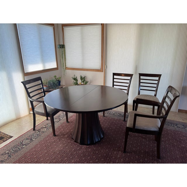 Wood Stickley Split Base Pedestal Table For Sale - Image 7 of 10