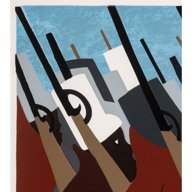 Jacob Lawrence "The March" Screenprint, 1995 For Sale - Image 4 of 13
